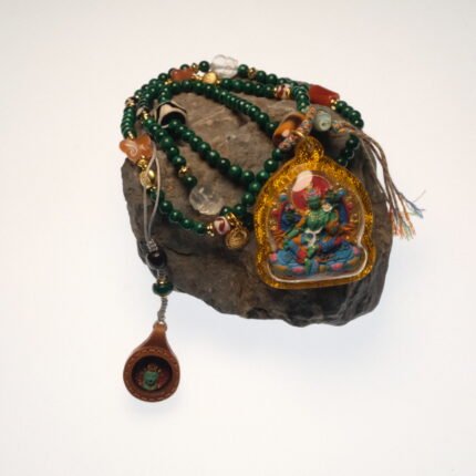 Protection & Blessings-Tibetan Malachite Buddhist Necklace